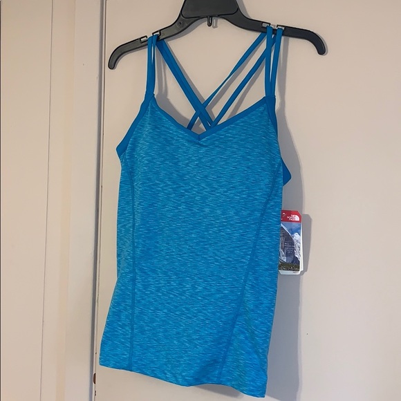 The North Face Dahlia Quill Blue Tank Top NWT - Picture 3 of 8